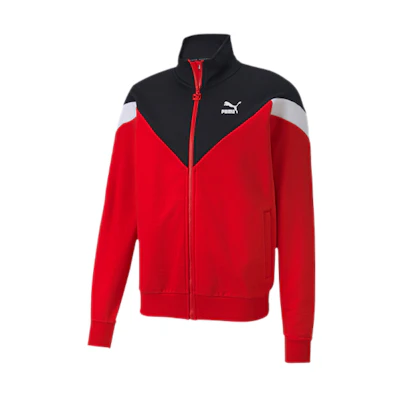 Puma Retro Fleece-Lined Sports Jacket Red for Men 595925-11