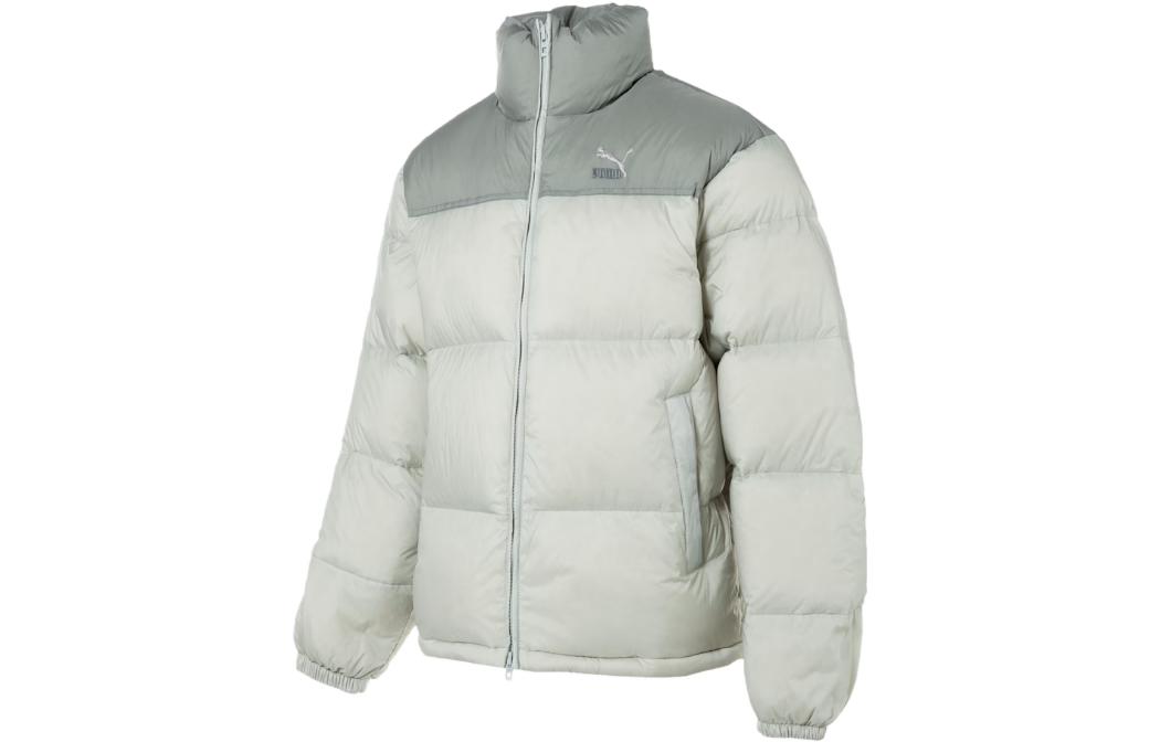 Puma Retro High Neck Zip Jacket Unisex - Mist Grey 933442-02