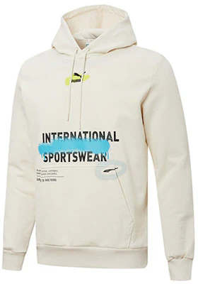 Puma Retro Hoodie with Logo Print in Ivory White 536305-65 Buy Puma Retro Hoodie with Logo Print in Ivory White 536305-65