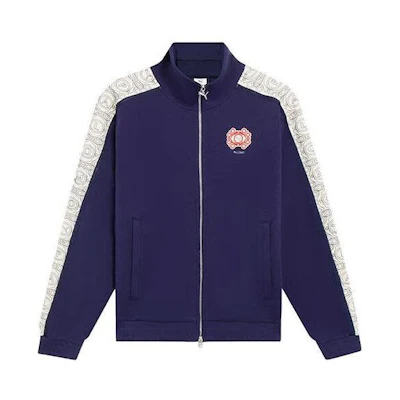 Puma Retro Knitted Sports Jacket with Stand Collar - Blue 535963-06