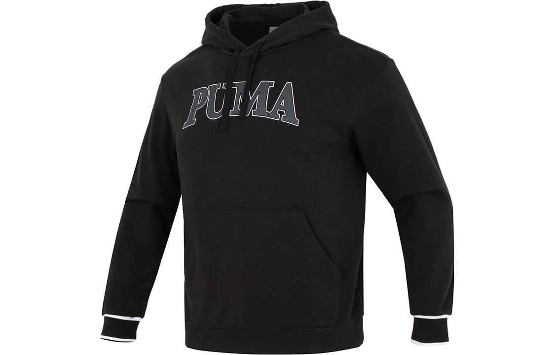 Puma Retro Letter Graphic Hoodie in Black 681253-01