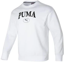 Puma Retro Letter Print White Crewneck Sweatshirt Unisex Casual Long Sleeve 682929-02 Puma Retro Letter Print White Crewneck Sweatshirt Unisex Casual Long Sleeve 682929-02