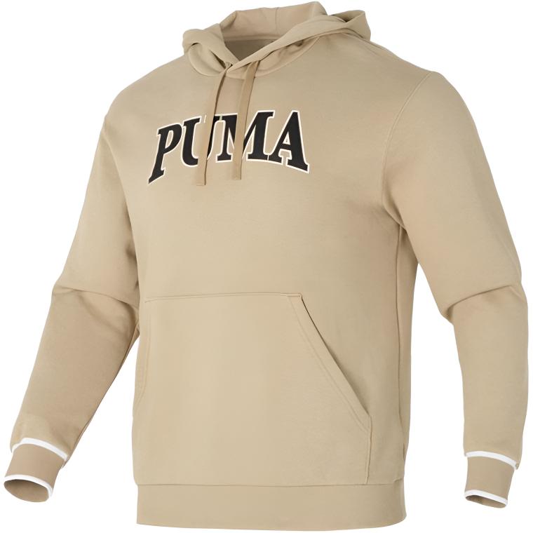 Puma Retro Lettering Hoodie Sweatshirt Khaki Color 681253-83