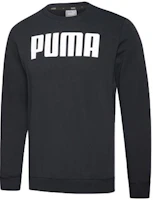 Puma Retro Logo Crewneck Sweatshirt - Black 855227-01 Puma Retro Logo Crewneck Sweatshirt - Black 855227-01
