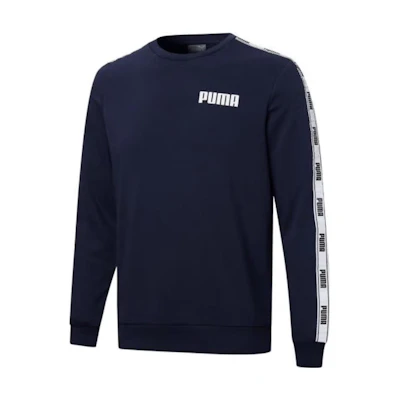 Puma Retro Logo Print Crewneck Sweatshirt - Blue 848722-06