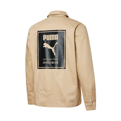 Puma Retro Outdoor Multi-Pocket Logo Print Pebble Pattern Jacket 534478-20