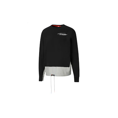 Puma Retro Patchwork College Crewneck Sweatshirt Black 598273-01