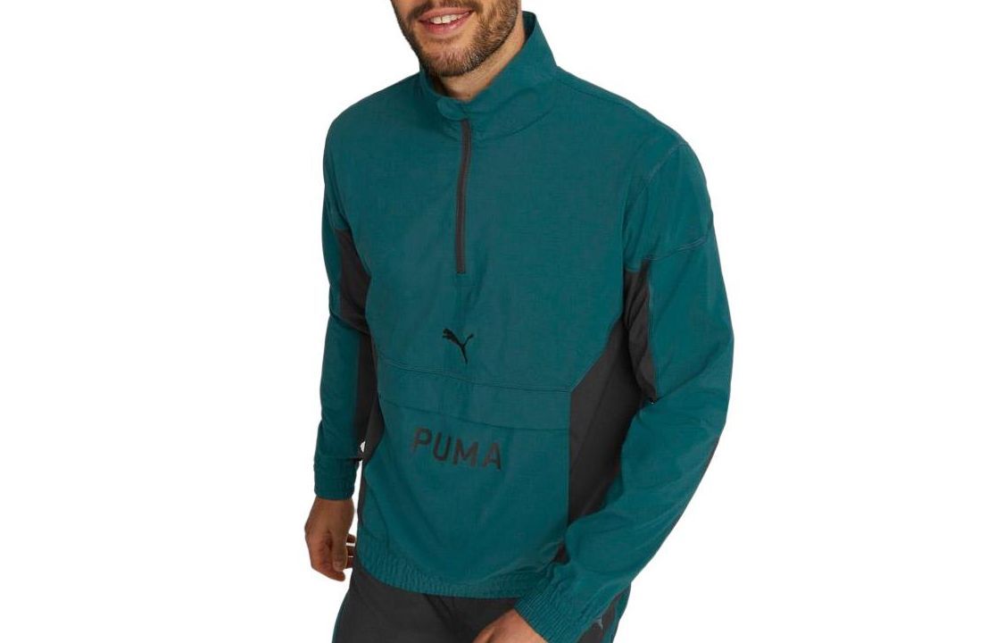 Puma Retro Print Stand Collar Jacket - Qinghai Blue 522971-24