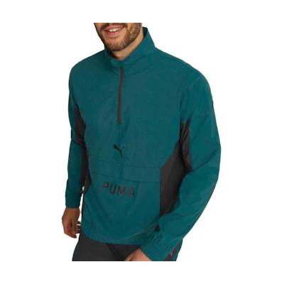 Puma Retro Print Stand Collar Jacket - Qinghai Blue 522971-24