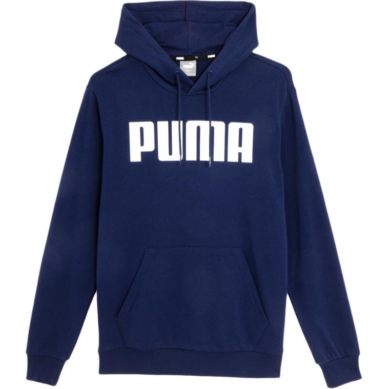 Puma Retro Pullover Hoodie Navy Wool Blend 671261-06