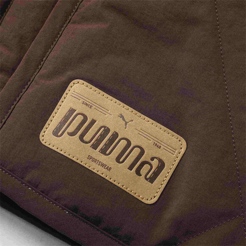 Puma Retro Reverie Unisex Padded Bomber Jacket Coffee Brown Casual Stylish Coat 631173-65 圖 6