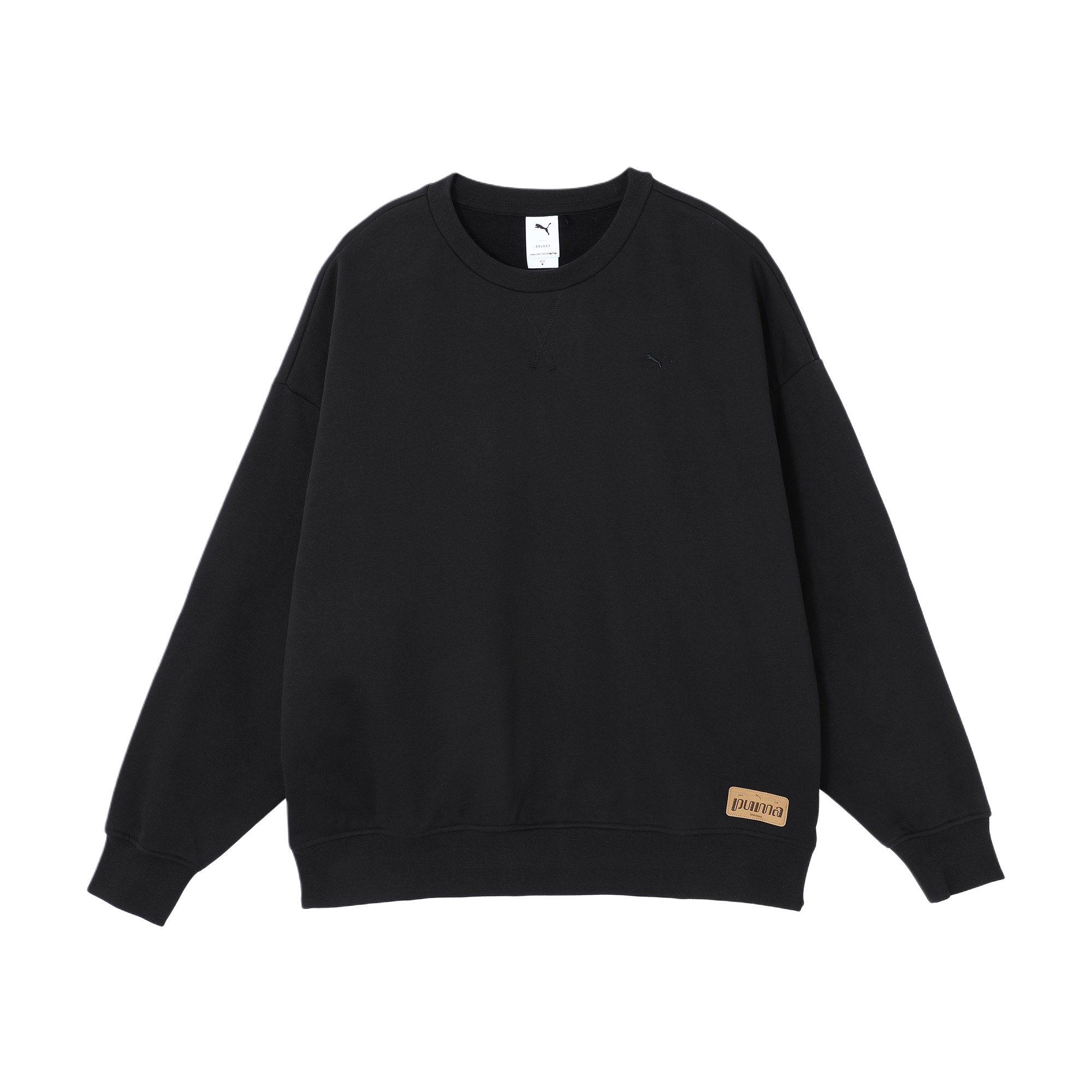 Puma Retro Reverie WarmCell Unisex Black Crewneck Sweatshirt Long Sleeve Fashion 629604-01