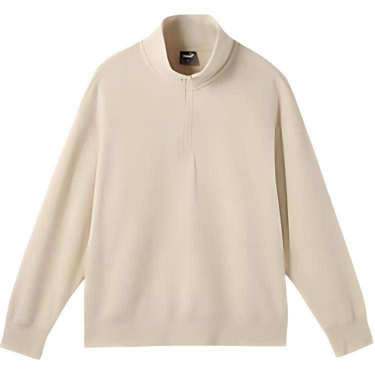 Puma Retro Sports Pullover High-Neck Sweatshirt Unisex - Snow White 632293-87