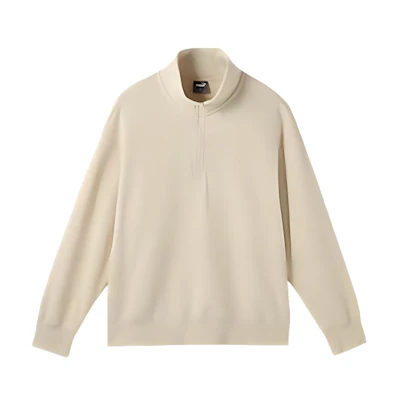 Puma Retro Sports Pullover High-Neck Sweatshirt Unisex - Snow White 632293-87