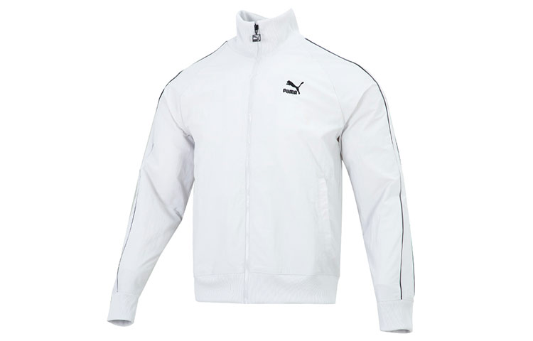 Puma Retro Striped Track Jacket White 535557-72