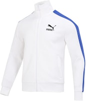 Puma Retro Track Jacket White with Colorblock Stripes and Logo Print 620578-52 Puma Retro Track Jacket White with Colorblock Stripes and Logo Print 620578-52