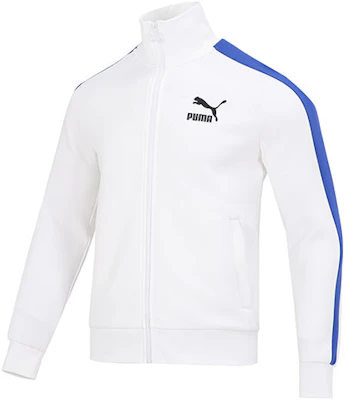 Puma Retro Track Jacket White with Colorblock Stripes and Logo Print 620578-52 Buy Puma Retro Track Jacket White with Colorblock Stripes and Logo Print 620578-52
