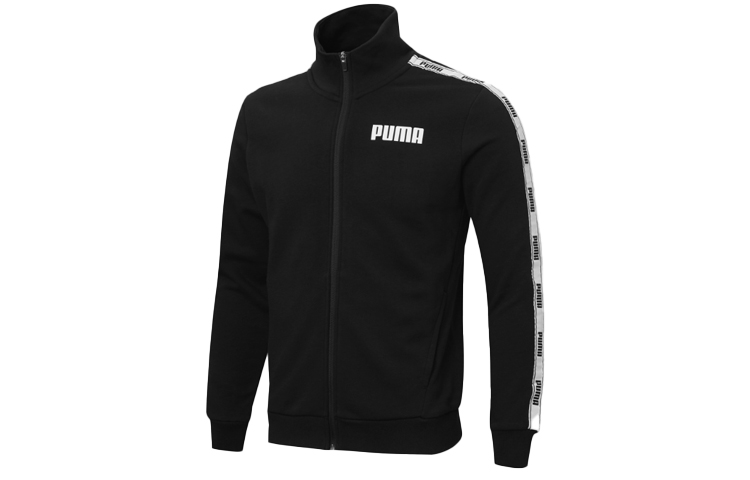 Puma Retro Track Jacket with Logo Tape Black 587002-01