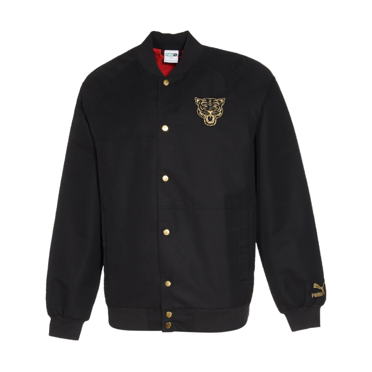 Puma Retro Varsity Style Black Bomber Jacket Unisex 536580-01