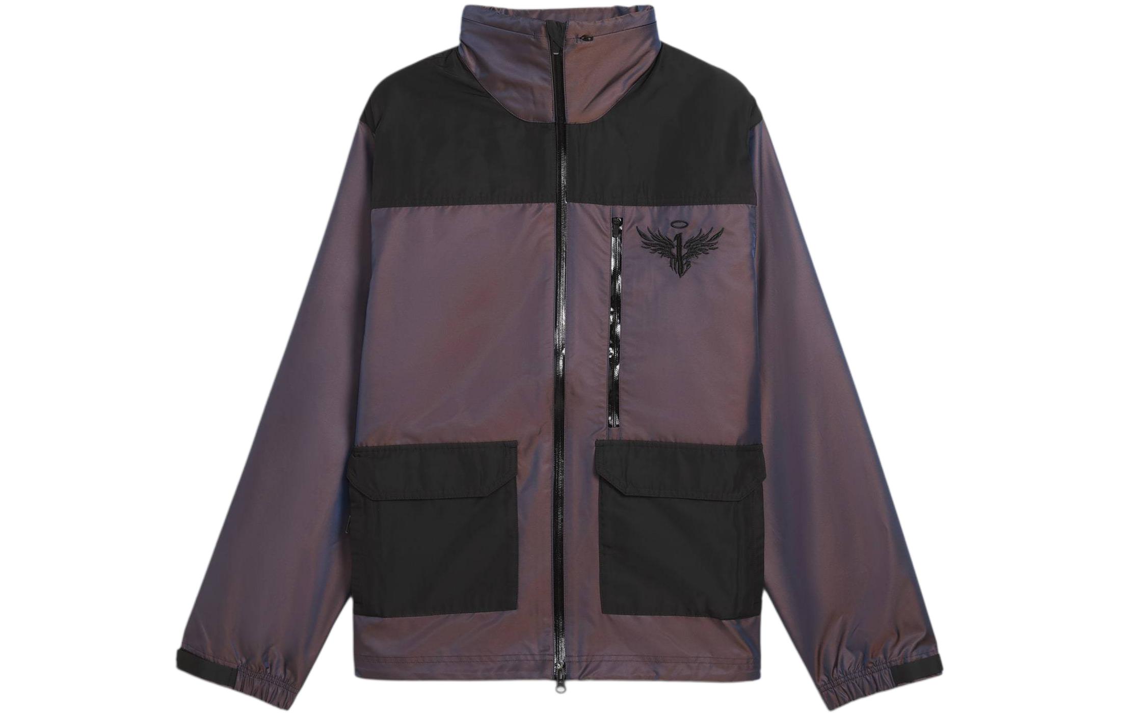 Order Puma 復古籃球織布外套 紫色 625341-01