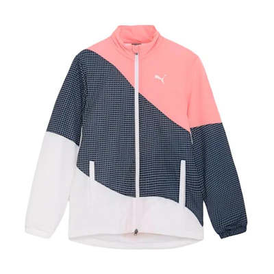 Puma Retro Zipper Colorblock Track Jacket Peach Smoothie 624908-04