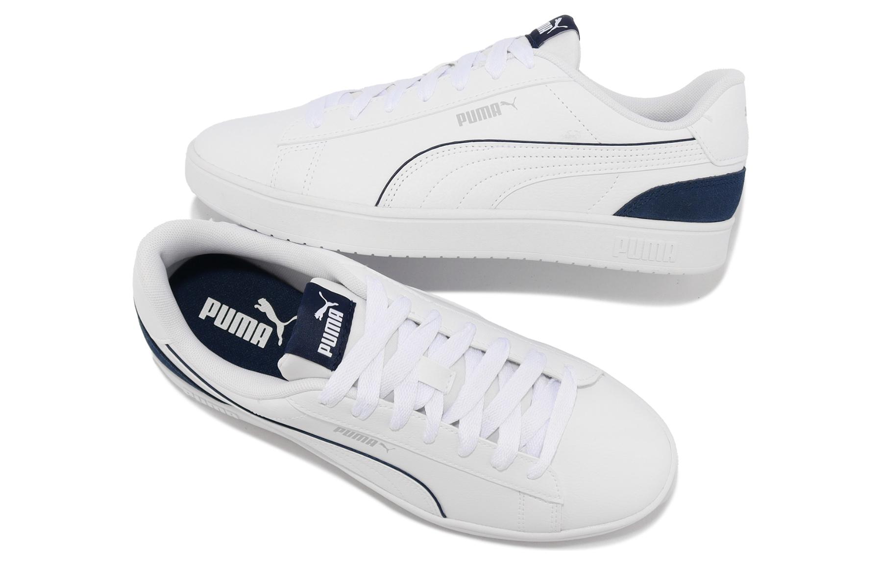 Shop Puma Rickie Classic Plus ''Blanc Bleu Persan'' 396013-01