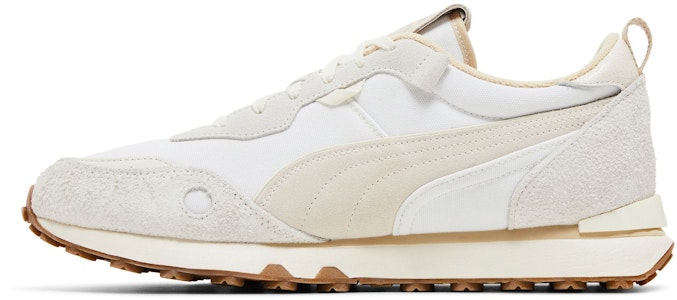 PUMA Rider FV 舊化款 防滑耐磨 低筒 休閒運動鞋 男女同款 米白色 Lookbook PUMA Rider FV 舊化款 防滑耐磨 低筒 休閒運動鞋 男女同款 米白色