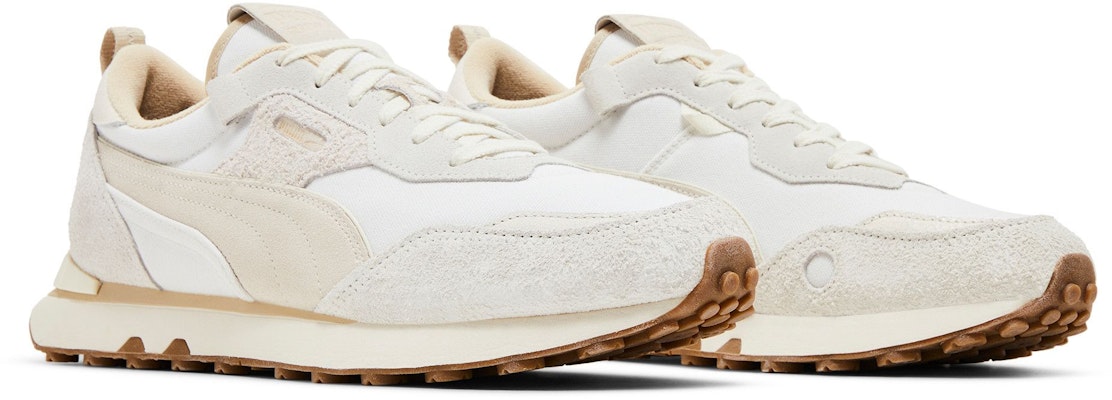 Puma Rider FV 'Worn Out - White Pristine' 390167-01 Cheap Puma Rider FV 'Worn Out - White Pristine' 390167-01