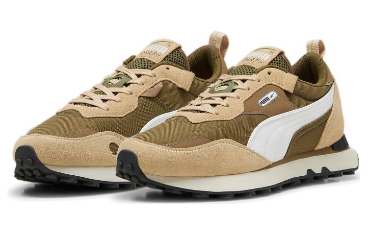 Lookbook Puma Rider FV Base 'Olive Drab Sand Dune' Sneakers Casual Pria. 393231-05
