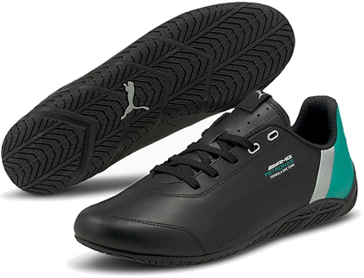 Puma Mercedes F1 Ridge Low Top Cat Black/Green/Silver 306650-02 Purchase Puma Mercedes F1 Ridge Low Top Cat Black/Green/Silver 306650-02