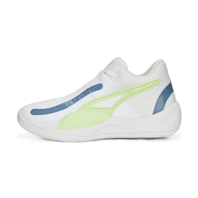 Puma Rise Nitro 'CMFT All-Match Shock-Absorbing Non-Slip Mid-Top Basketball White'