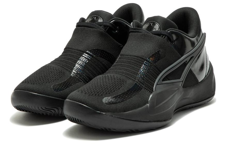 Shop PUMA Rise Nitro The Flash 防滑耐磨 低筒 跑步鞋 男款 黑