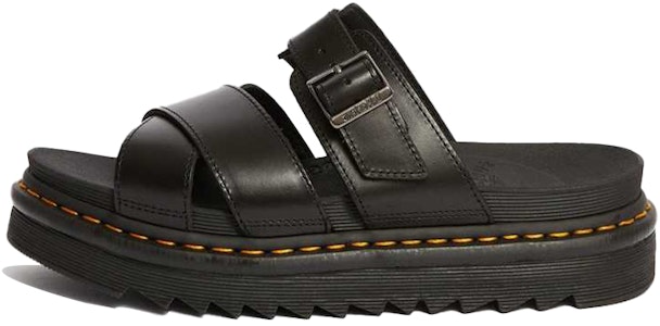 Dr.Martens 馬汀博士 Ryker 皮革 簡約時尚 厚底拖鞋 男女同款 黑色 Buy Dr.Martens 馬汀博士 Ryker 皮革 簡約時尚 厚底拖鞋 男女同款 黑色