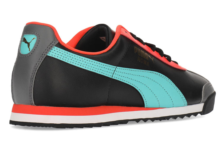 Shop Sepatu Lari Puma Roma Basic+ Low Top Hitam/Oranye 369571-04