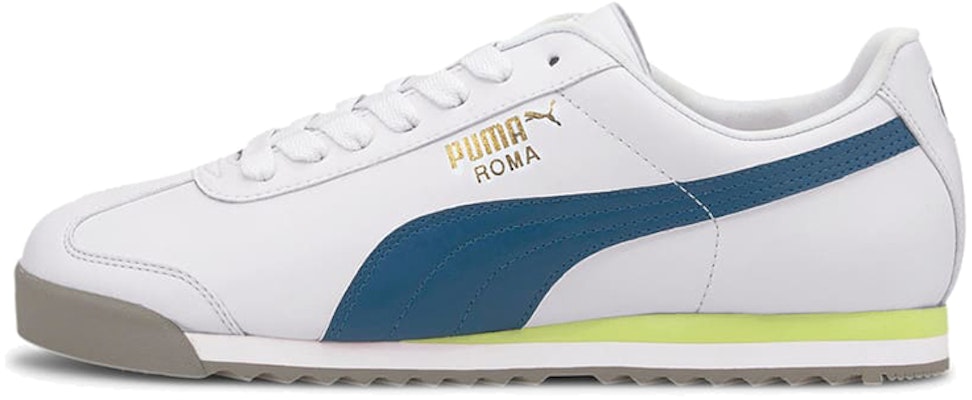 Sepatu Lari Puma Roma Basic+ Putih/Biru/Kuning 369571-16 Buy Sepatu Lari Puma Roma Basic+ Putih/Biru/Kuning 369571-16