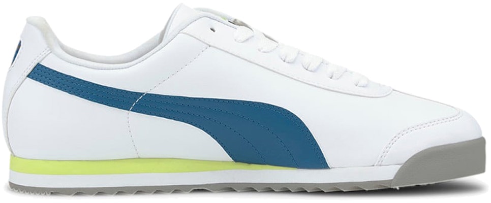 Sepatu Lari Puma Roma Basic+ Putih/Biru/Kuning 369571-16 Order Sepatu Lari Puma Roma Basic+ Putih/Biru/Kuning 369571-16