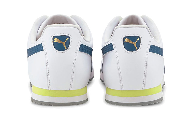Shop Puma Roma 基本款跑鞋 白/蓝/黄 369571-16