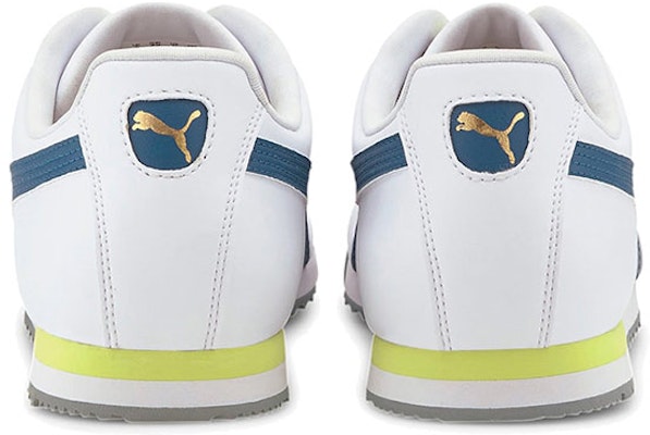 Sepatu Lari Puma Roma Basic+ Putih/Biru/Kuning 369571-16 Shop Sepatu Lari Puma Roma Basic+ Putih/Biru/Kuning 369571-16