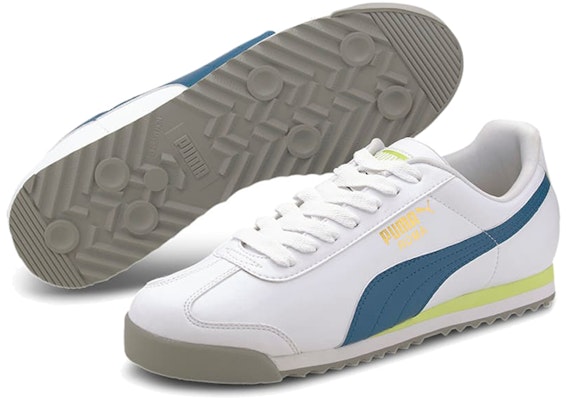 Sepatu Lari Puma Roma Basic+ Putih/Biru/Kuning 369571-16 Purchase Sepatu Lari Puma Roma Basic+ Putih/Biru/Kuning 369571-16