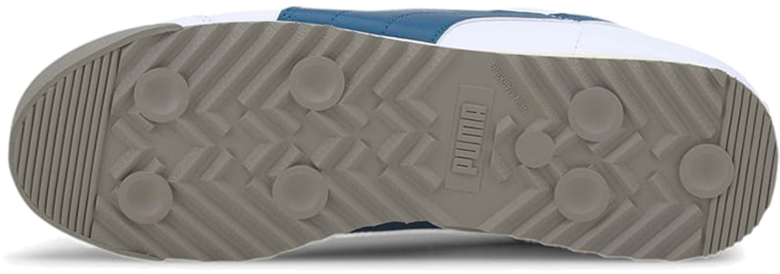 Sepatu Lari Puma Roma Basic+ Putih/Biru/Kuning 369571-16 Details for Sepatu Lari Puma Roma Basic+ Putih/Biru/Kuning 369571-16