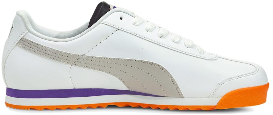 彪馬 Roma Basic+ 低幫訓練鞋 白橘灰 Order 彪馬 Roma Basic+ 低幫訓練鞋 白橘灰