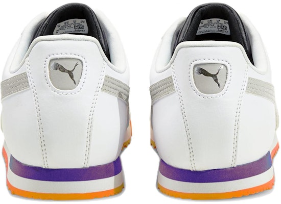 彪馬 Roma Basic+ 低幫訓練鞋 白橘灰 Shop 彪馬 Roma Basic+ 低幫訓練鞋 白橘灰