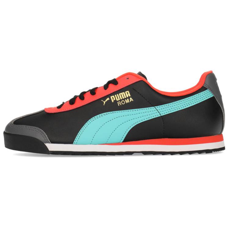 Puma Roma Basic+ Low Top Running Shoes Black/Orange 369571-04