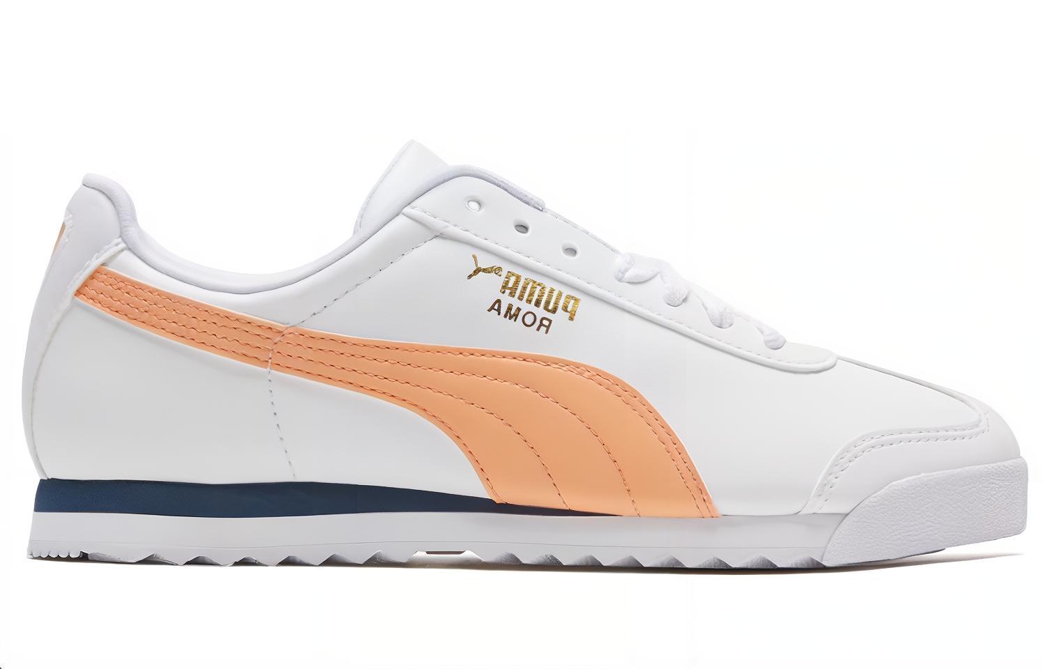Order 푸마 로마 베이직+ 화이트/오렌지 (Puma Roma Basic+ 화/오) 369571-12