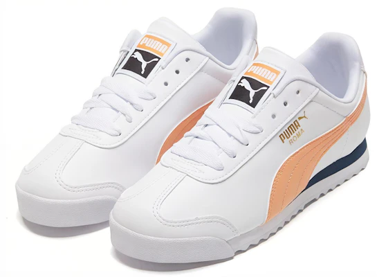 푸마 로마 베이직+ 화이트/오렌지 (Puma Roma Basic+ 화/오) 369571-12 Lookbook 푸마 로마 베이직+ 화이트/오렌지 (Puma Roma Basic+ 화/오) 369571-12