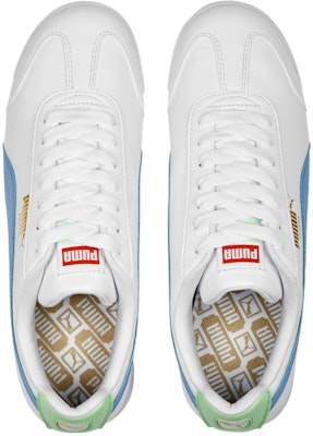 Puma Roma Basic Plus 'White Day Dream Fern' 369571-47 Shop Puma Roma Basic Plus 'White Day Dream Fern' 369571-47