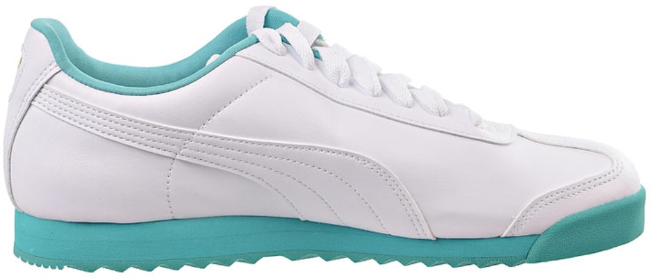 Puma Roma Basic Plus 'Putih Turquoise' Sneakers 369571-05 Order Puma Roma Basic Plus 'Putih Turquoise' Sneakers 369571-05