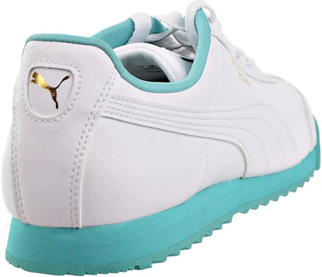 Puma Roma Basic Plus 'White Turquoise' 369571-05 Shop Puma Roma Basic Plus 'White Turquoise' 369571-05