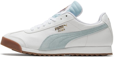 Puma Roma Classic Running Shoes White/Blue 371615-02 Puma Roma Classic Running Shoes White/Blue 371615-02