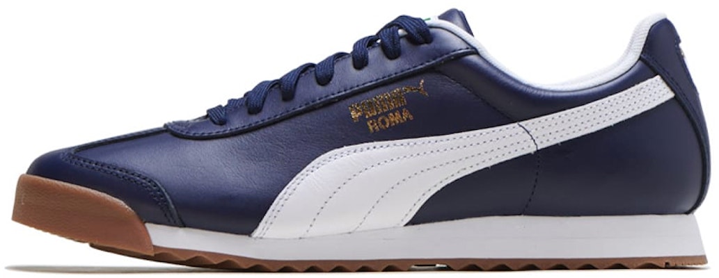 Puma Roma Classic Gum Low-top Running Shoes Blue 366408-07 Buy Puma Roma Classic Gum Low-top Running Shoes Blue 366408-07